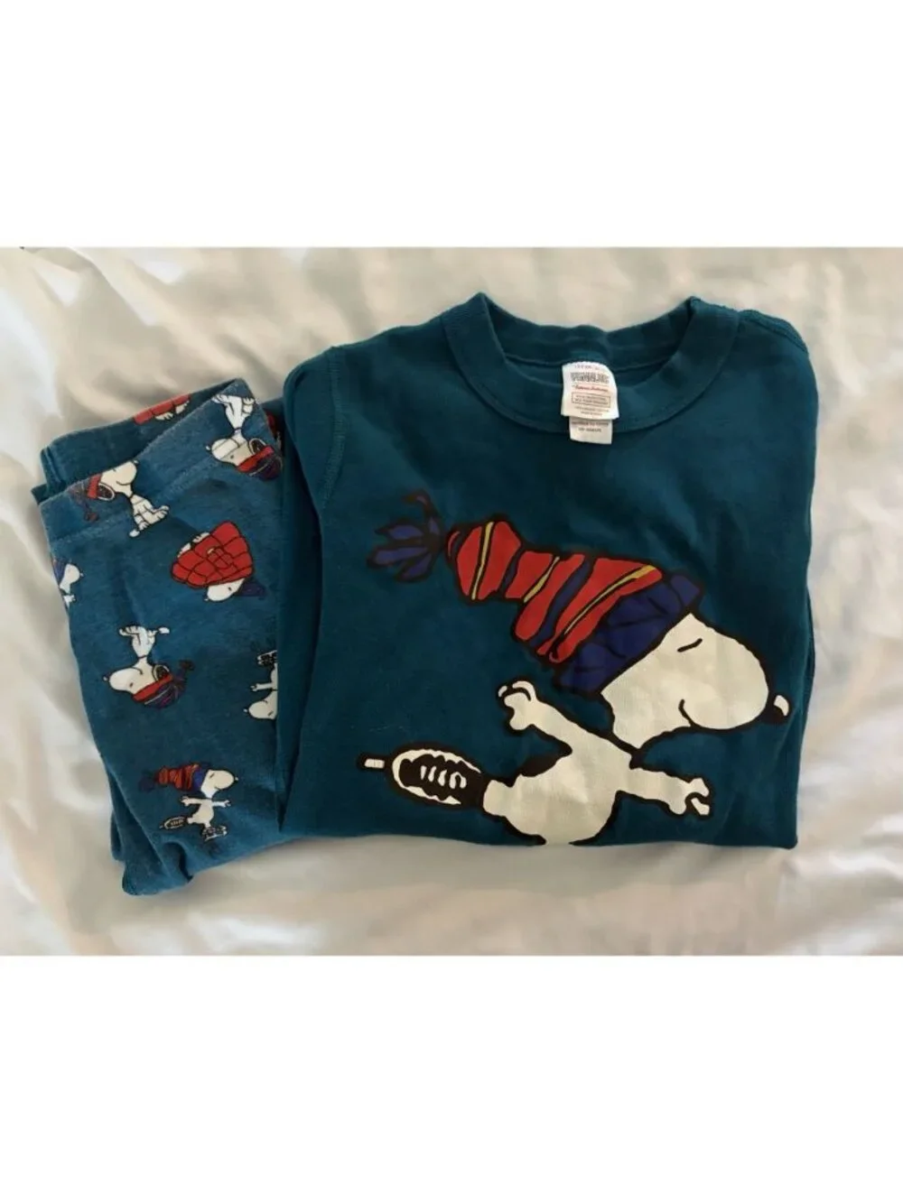 Hanna Andersson Kids Pair Of Long Sleeve Pants Pajamas Harry Potter Snoopy Sz 12